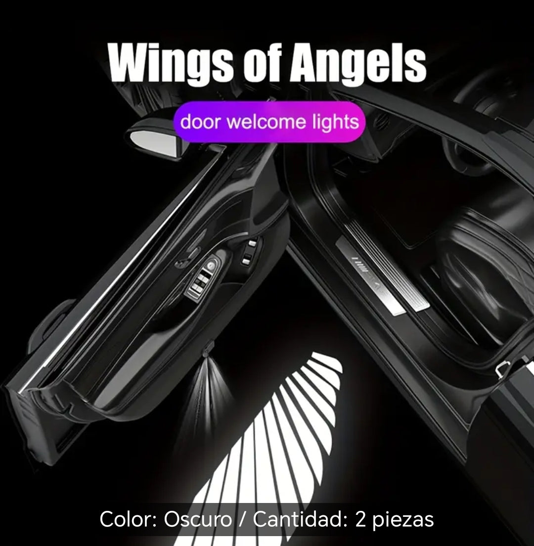 Proyector de alas de ángel para puerta de auto 2 unidades no requiere cableado