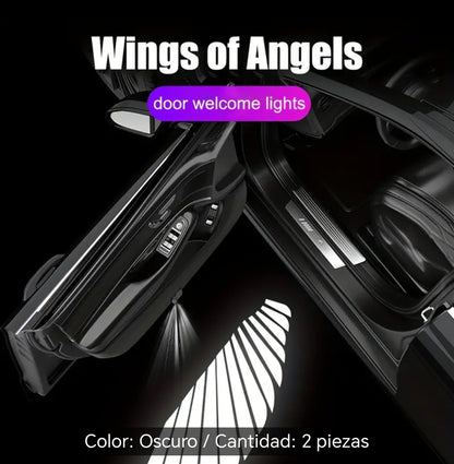 Proyector de alas de ángel para puerta de auto 2 unidades no requiere cableado
