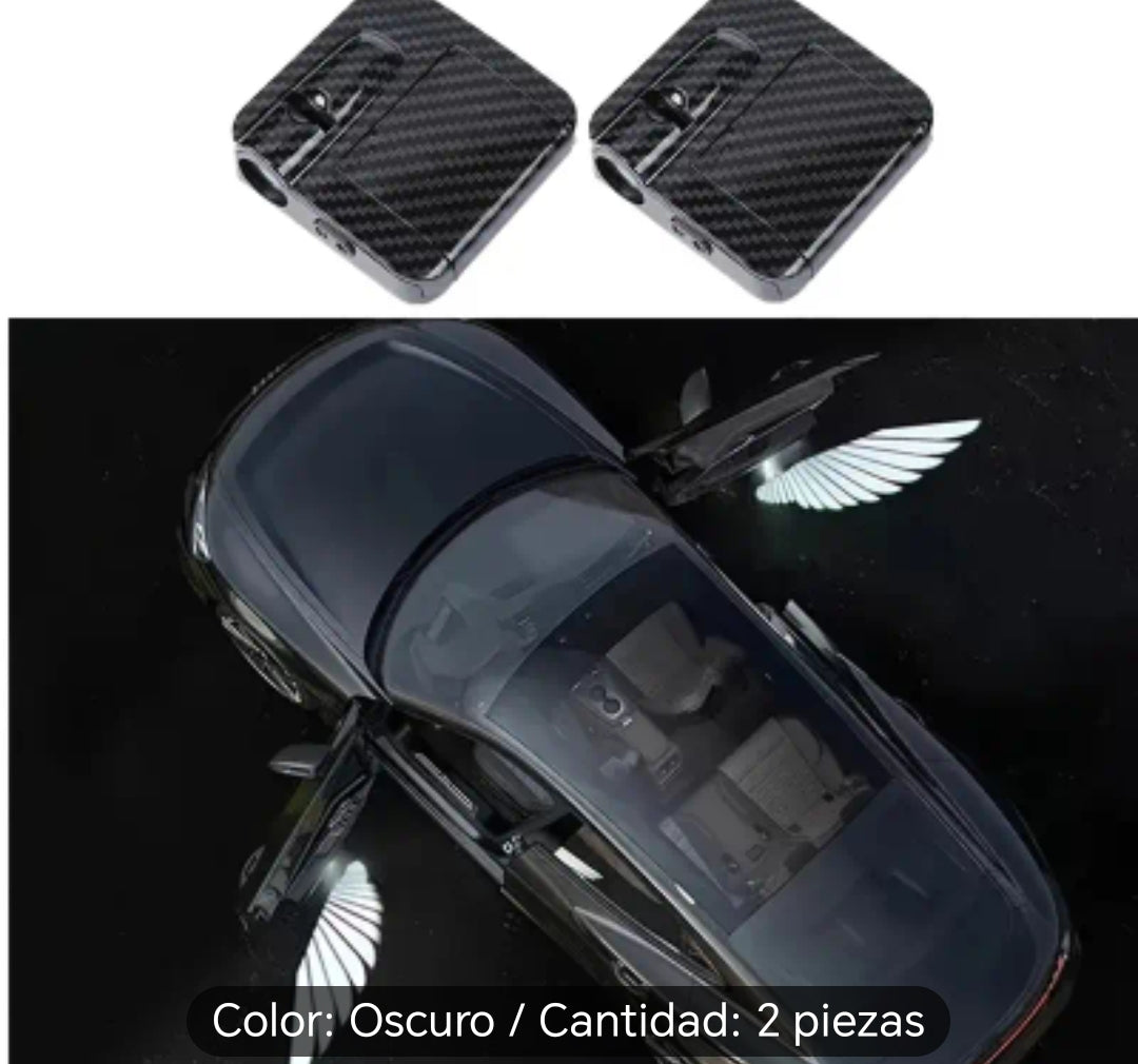 Proyector de alas de ángel para puerta de auto 2 unidades no requiere cableado